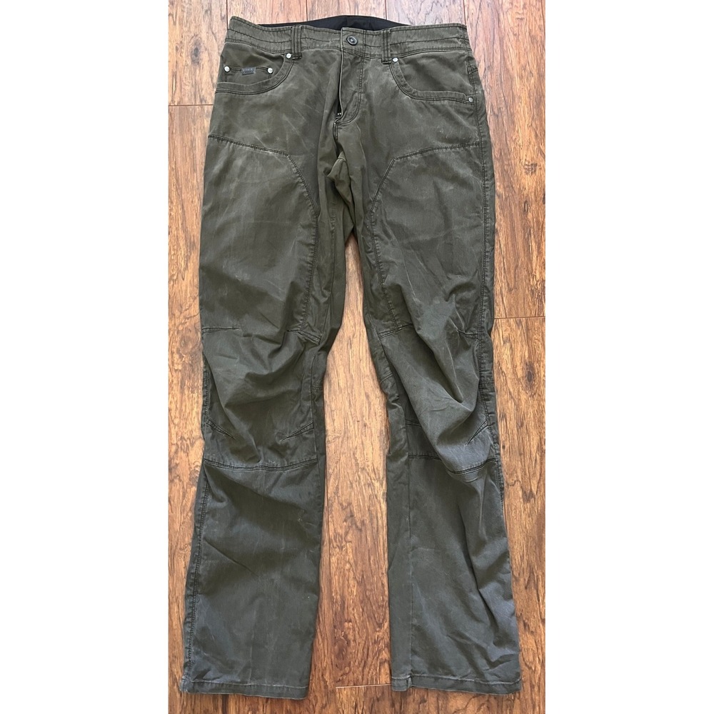 Kuhl Outsidr Hiking Pants Mens 32x36 Dark Moss Green Lightweight Stretch 5233